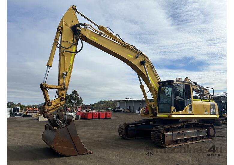 caption Komatsu PC300 Excavator