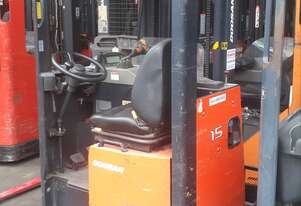 Doosan 1.3 Ton Reach Truck | 4.5m Lift Height | Sit-Down Design