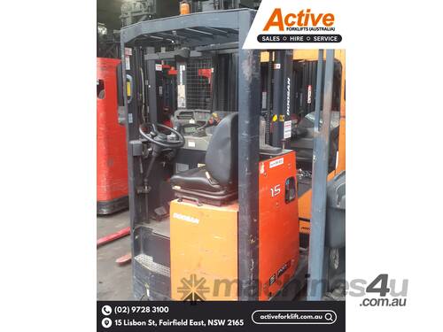 Doosan 1.3 Ton Reach Truck | 4.5m Lift Height | Sit-Down Design