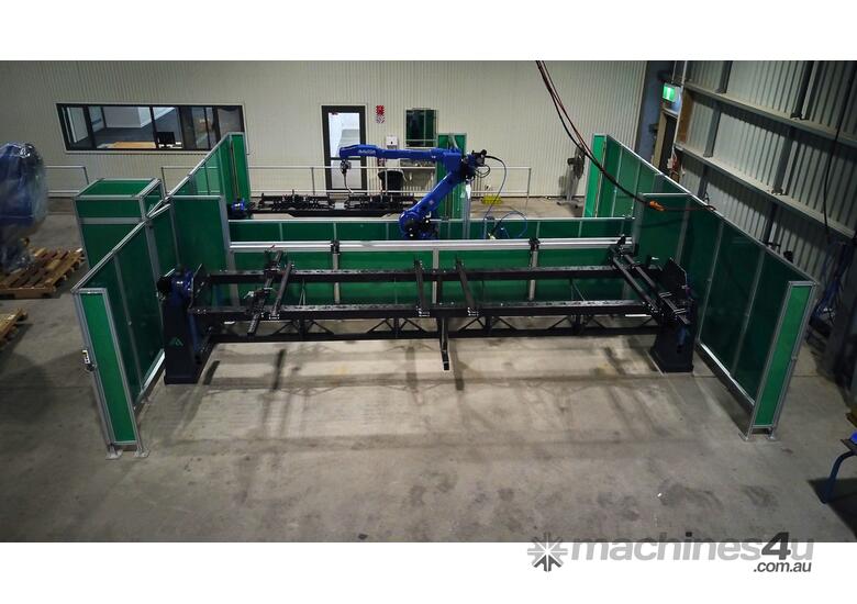 caption Autoa S-6000 Robot Welding Cell: Unmatched Efficiency and Flexibility for Large-Scale Manufacturing!