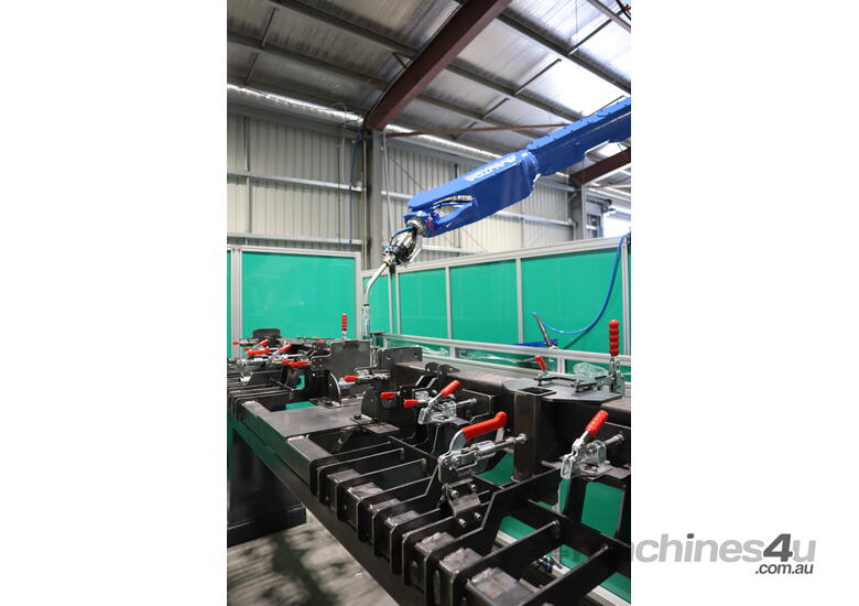 caption Autoa S-6000 Robot Welding Cell: Unmatched Efficiency and Flexibility for Large-Scale Manufacturing!