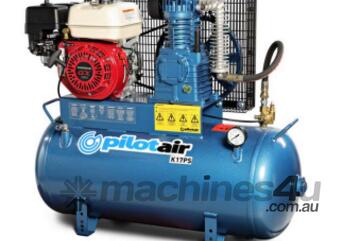 K17PH/ES Petrol Air Compressor, Electric start static, 100Ltr Honda GX160