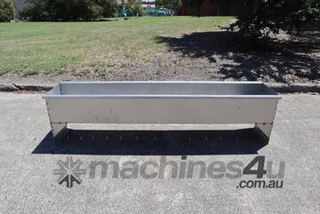 Rectangular Stainless Steel Feed Steel Trough - 300L