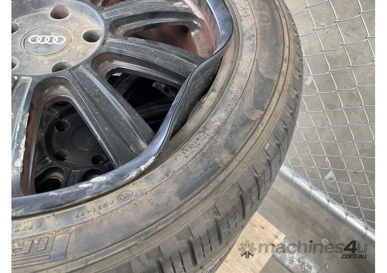 caption Audi rims and tyres x4