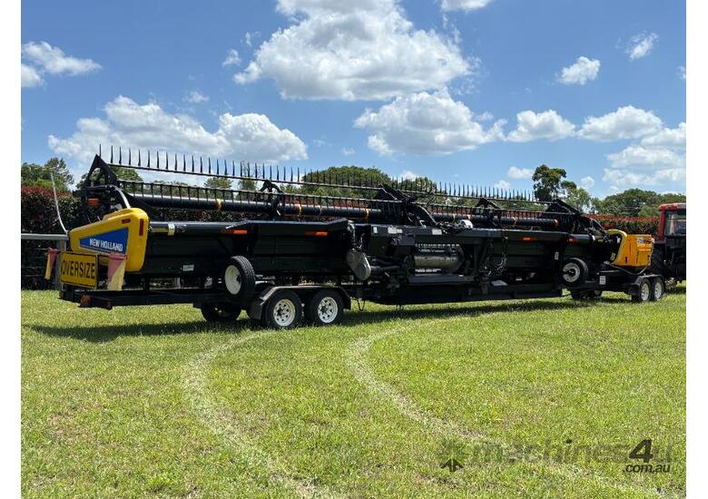 caption 2013 macdon front plus trailer