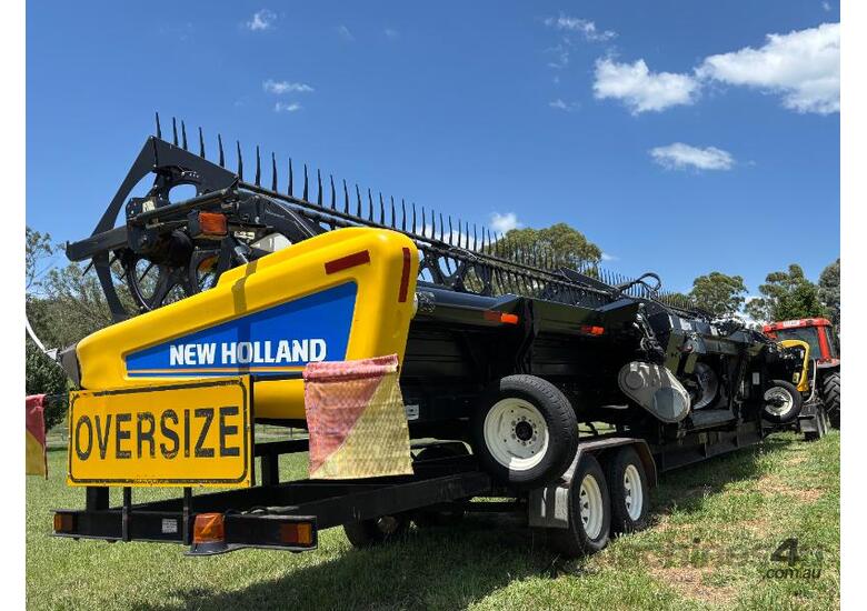 caption 2013 macdon front plus trailer