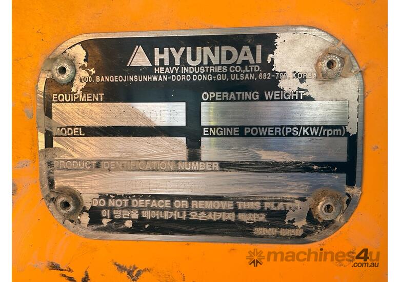 caption Hyundai HL 757-9 Articulated Wheel Loader