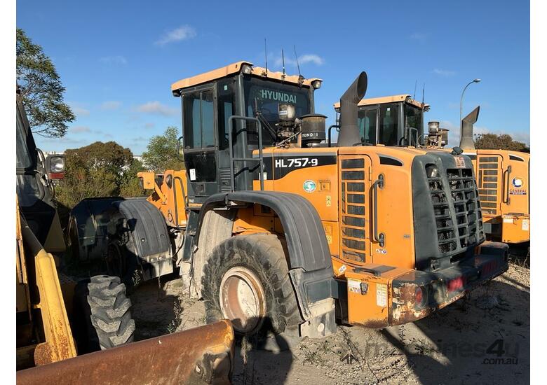 caption Hyundai HL 757-9 Articulated Wheel Loader