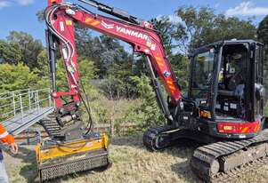 Femac T9 FS90 REV Hydraulic Mulcher for 5-10T Excavators