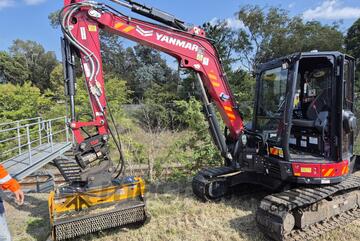 Femac T9 FS90 REV Hydraulic Mulcher for 5-10T Excavators