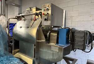 Blender ribbon, Paddle mixer with discharge hopper and platform