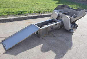 Stainless Steel Paddle Mixer with Screw Auger Outfeed - 2.2m Long