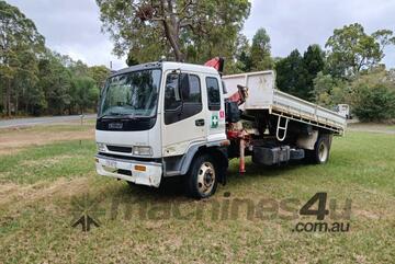 2000 Isuzu FSR700 Single Cab Tipper Truck (Fitted with Fassi F60A.21 Crane) - Beachmere