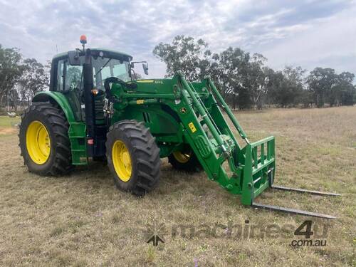John Deere 6150M Tractor with model 643R front end loader