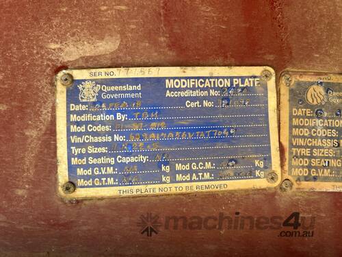 1997 OPhee Tri Axle Semi Trailer Tri Axle Flat Top Trailer