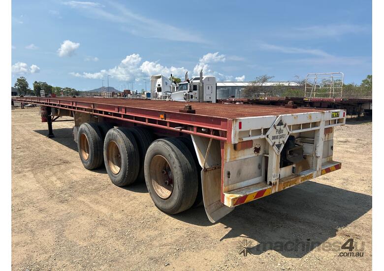 1997 OPhee Tri Axle Semi Trailer Tri Axle Flat Top Trailer