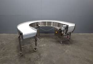Stainless Steel Curved 180 Degree Conveyor - Contech