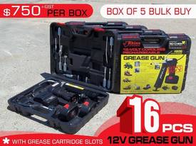 BOX OF 5 BULK BUY 12V Rechargeable Grease Gun - picture0' - Click to enlarge