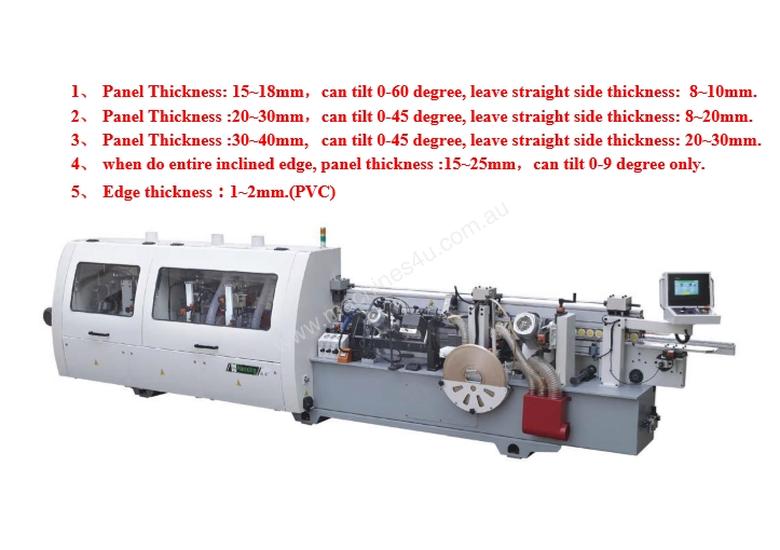 caption NANXING pre milling 0-60° Inclined beveled Automatic Edgebander NB6IJ