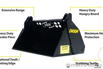 DIGGA 4 IN 1 BUCKET SUIT MINI LOADER KANGA, DINGO, VERMEER, BOXER Bucket-GP Attachments