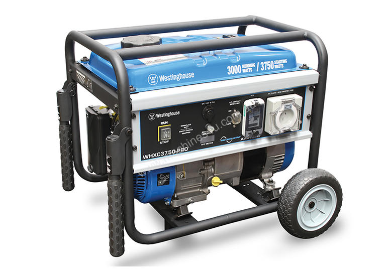 caption WESTINGHOUSE 4.7kVA Max TRADIE Generator (Model: WHXC3750-Pro)