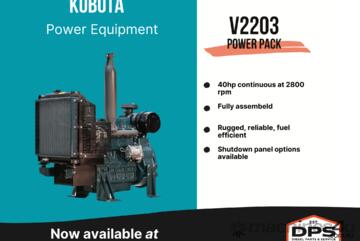 V2203 40.0HP KUBOTA ENGINE POWER PACK