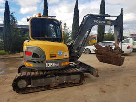 VOLVO ECR58 PLUS EXCAVATOR WITH FULL CAB, 3800 HRS, HEIGHT & SLEW RESTRICTORS - picture2' - Click to enlarge
