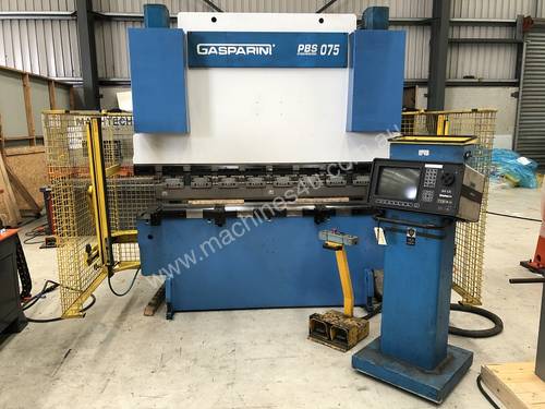 Used Gasparini PBS 75-2000 CNC Pressbrake with automatic clamps, new tooling and Delem controller