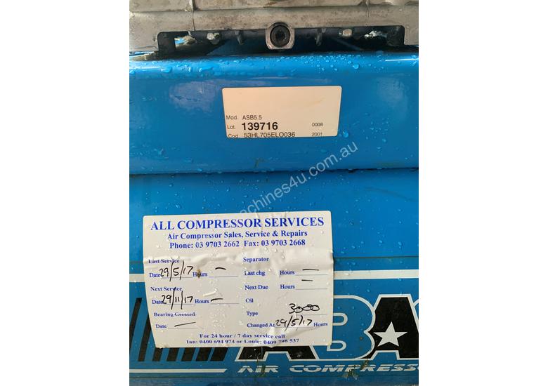 caption ABAC 5.5HP 3 Phase Air compressor