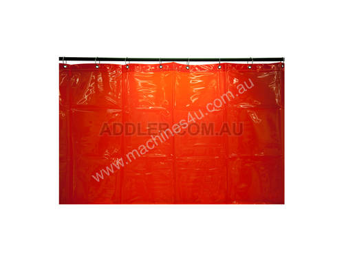 1.8 x 2.0m Red Welding Curtain