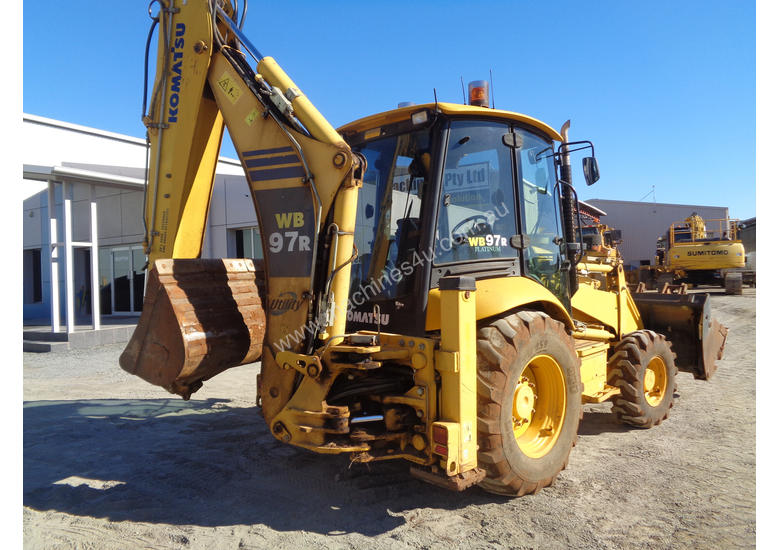 caption Caterpillar WB97R-5 Backhoe