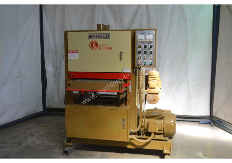 Used barker Sandmax 600mm Twin belt wide belt sander Wide Belt Drum