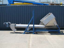 Large Centreless Stainless Steel Hopper Feeder Auger Screw Conveyor - 4m Long - picture0' - Click to enlarge