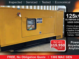 125kVA Perkins Used Enclosed Generator - picture1' - Click to enlarge