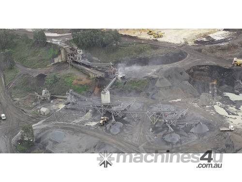 Complete Crushing Plant - Plant is currently operating and can be viewed prior to dismantling