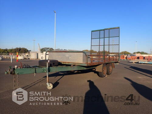 2009 METALINK FLAT DECK TANDEM AXLE PLANT TRAILER