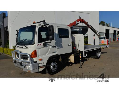 2012 HINO FD DUAL CAB - Truck Mounted Crane