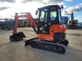 USED 2021 KUBOTA U35-4 EXCAVATOR WITH A/C CAB, HITCH, BUCKETS AND LOW 560 HOURS - picture1' - Click to enlarge