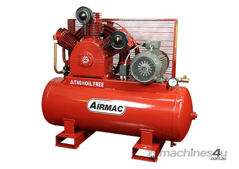 caption CVA Compressors - New Airmac Oil Free Piston Compressor - T40-OF 415 - 24.4cfm