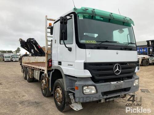 2005 MERCEDES Actros Flatbed Crane Truck