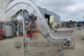 Incline Belt Conveyor, 330mm W x 2000mm H