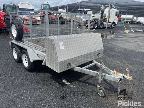 2018 Budget 8x5ft Tandem Tandem Axle Cage Trailer