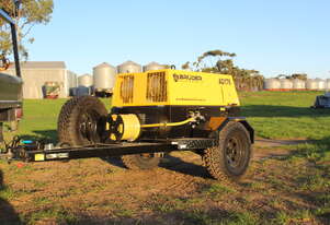 176CFM Rotary Screw Compressor, Diesel Driven, Mounted on Heavy Duty Trailer