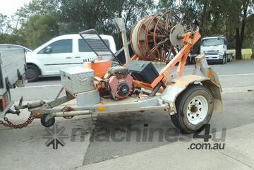 1ton cable recovery winch trailer , 2012 , 20hp V2 , 3 spool for overheads