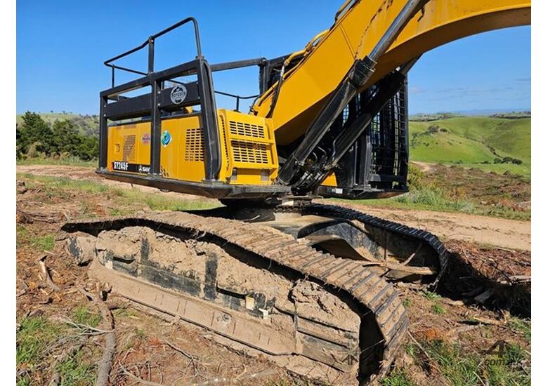 caption 2020 SANY SY245F EXCAVATOR WITH ROTATING GRAPPLE