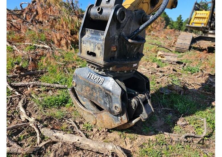 caption 2020 SANY SY245F EXCAVATOR WITH ROTATING GRAPPLE