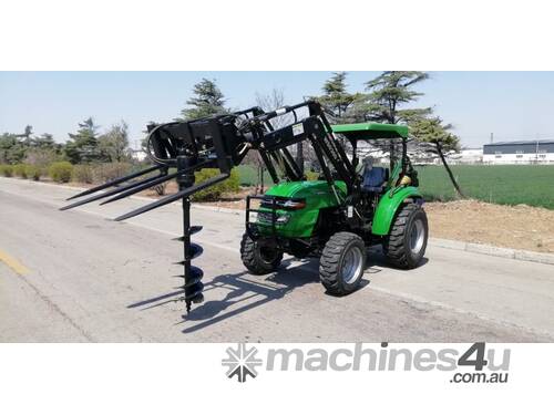 caption AgKing - Post Hole Digger FEL