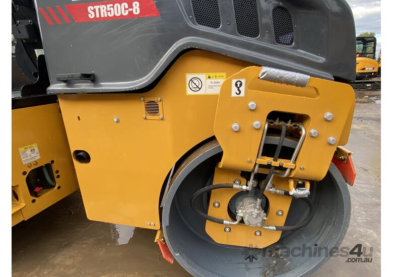 caption Sany Tandem Roller: The STR50C-8 offers Exceptional Compaction Performance!