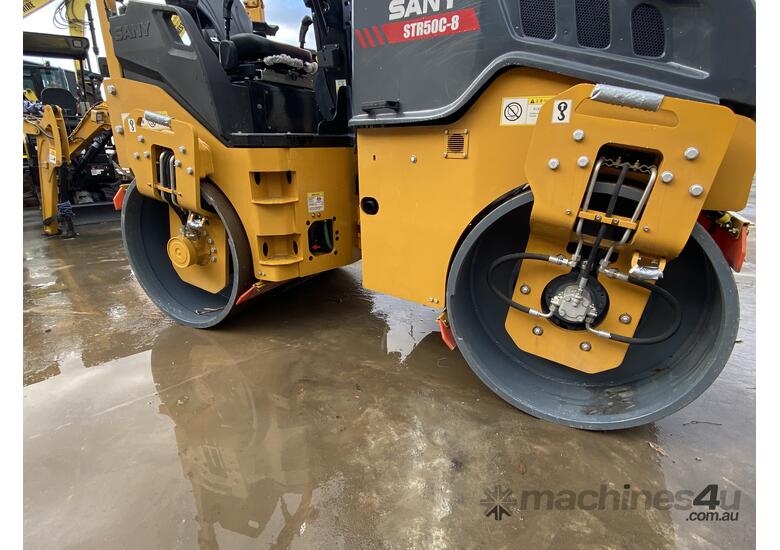 caption Sany Tandem Roller: The STR50C-8 offers Exceptional Compaction Performance!
