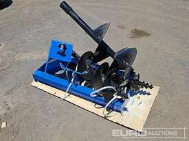 Unused GIYI Auger to suit Skidsteer Loader, 8in Auger, With 12in/16in Auger Rod  - picture0' - Click to enlarge